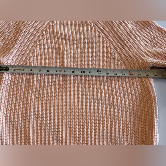 J. CREW Women’s Woven Knit Pale Pink Long Sleeve Turtleneck Sweater Size XS - Picture 5 of 9